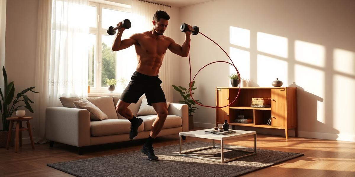 Rutina de entrenamiento híbrido en casa